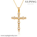 32434- Xuping Schmuck Trendy Charm Christma Geschenke 18K vergoldet Kreuz Anhänger